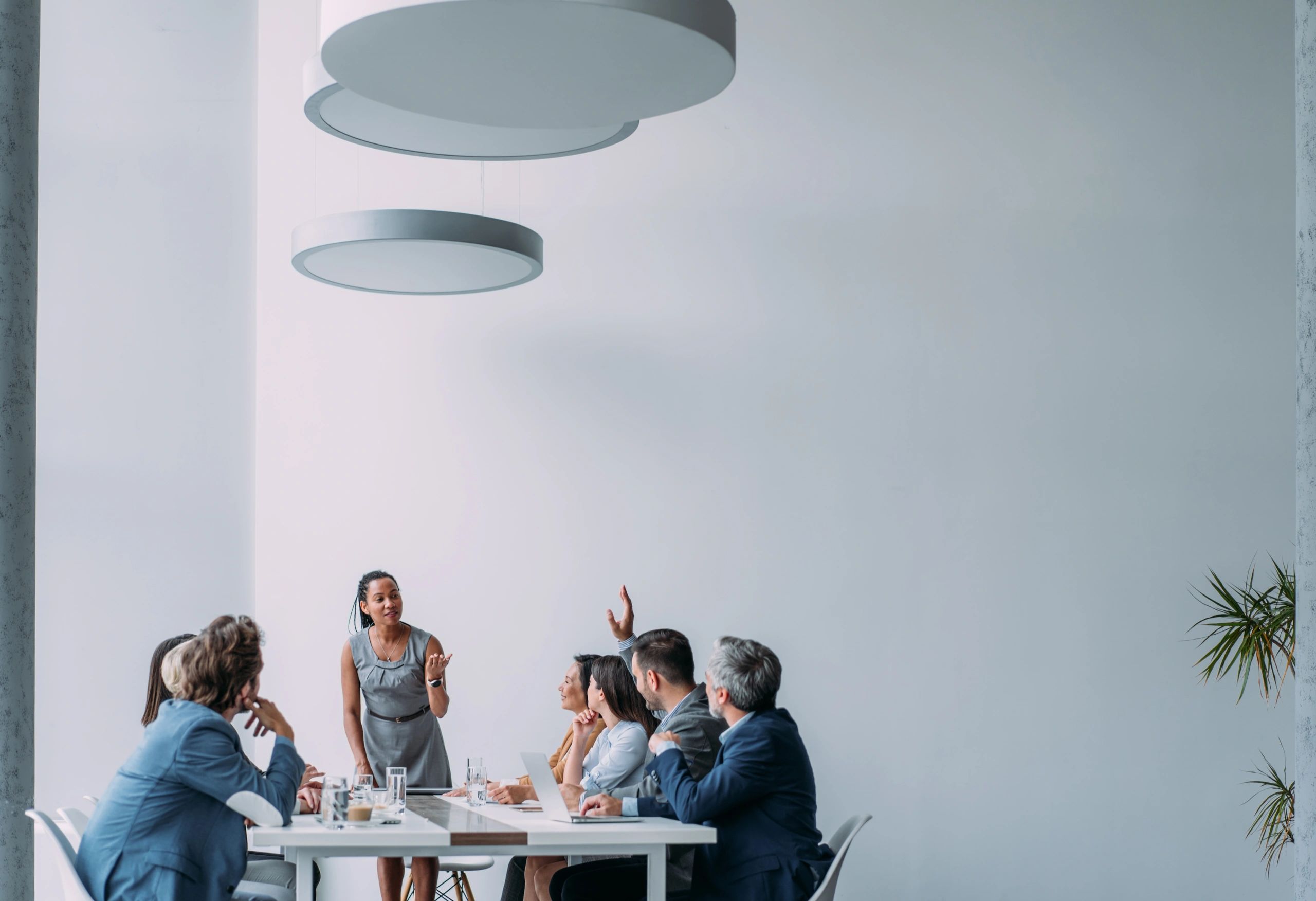 Technology strategy workshop in a boardroom